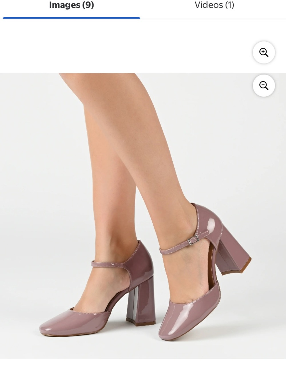 Journee Womens Hesster Mary Jane Mid Block Heel Square Toe Pumps NWOT